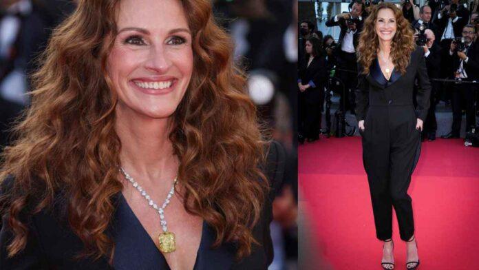 Julia Roberts all-out in Cannes with the 100-carat Yellow Gem