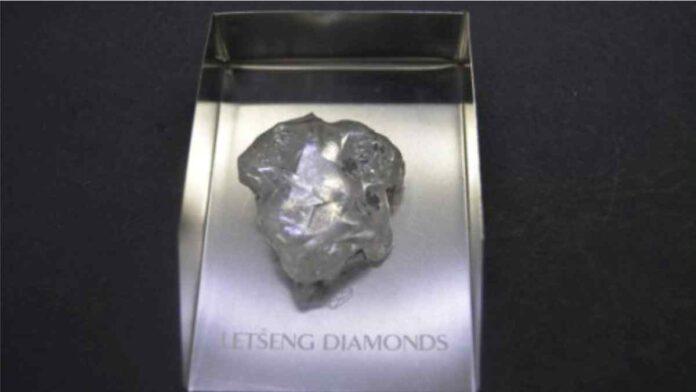 114ct rough diamond found from Gem Diamonds' Letšeng Mine