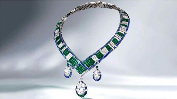 this-lavish-diamond-and-emerald-necklace-by-van-cleef-arpels-has-detachable-earrings-built-in