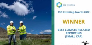 Gem Diamonds Wins Best Climate-Related Reporting (Small Cap) Award at ESG Investing Awards 2022