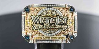 Wrangler® will auction off a $40,000 diamond custom cowboy buckle in support of the next generation of cowboys and cowgirls-1