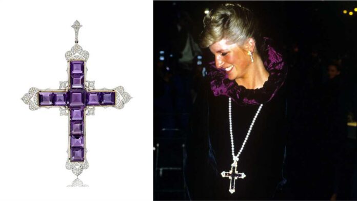 Attallah cross pendant worn by Princess Diana likely to fetch $145,000 at Sotheby's auction