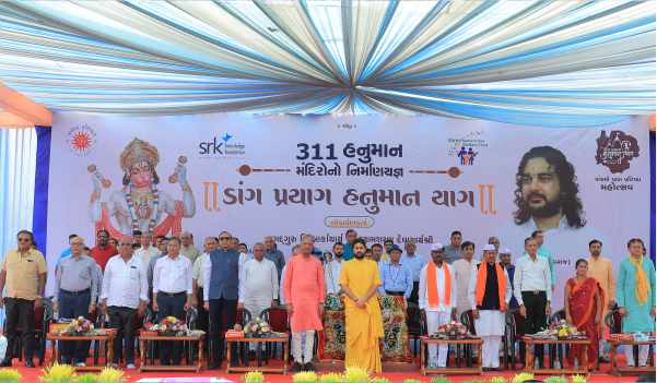 Inauguration ceremony of 11 Hanuman temples of Dang district held by SRK Foundation-13