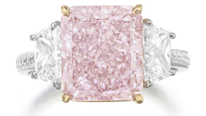 Bonhams New York Sale Shines with 6 carat Pink Diamond