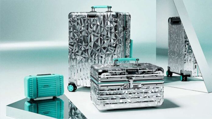 Tiffany launched a luggage collection in collaboration with Rimowa