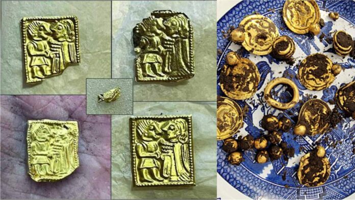 gold treasure found under 1400-year-old temple in Norway-1