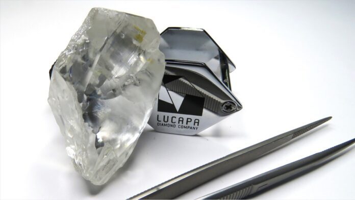 Lucapa Diamond Company received a 235 carat rough diamond from the Lulo mine