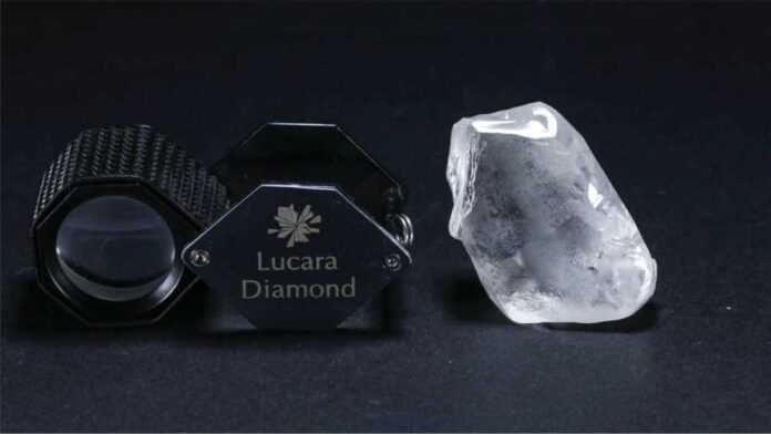 166 carat rough diamond found in Lucara from Karowe Mines