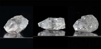 lucapa sold parcel of three diamonds for 105 million dollars