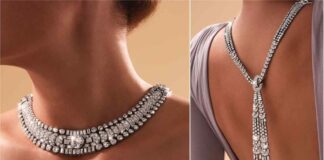 Diamond tie necklace sold for three times more than expected-1