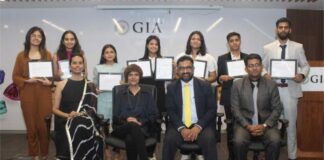 GIA India organized a graduation ceremony of Jewellery CAD-CAM students