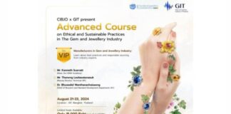 CIBJO to conduct 3-day course in Thailand for jewellery industry professionals