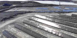 Diavik Diamond Mine completed installation of its 3-5 MW solar power plant