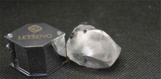 Gem Diamonds found 145 carat rough diamond