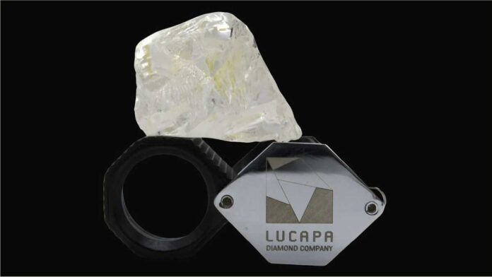 Lucapa found rough diamond weighing 176 carats from Lulo mine