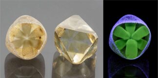 Two large natural diamonds with star-like cloud inclusions came to GIA