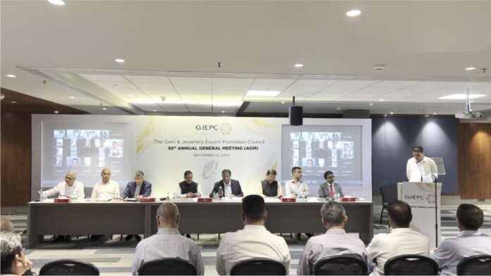 GJEPC organized 58th AGM in hybrid format