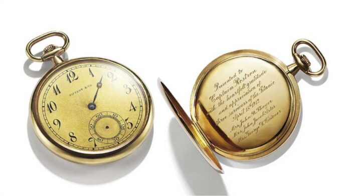 Tiffany acquires historic Titanic pocket watch at record price