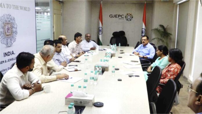 GJEPC and PCCCC organized a meeting to address challenges in customs clearance